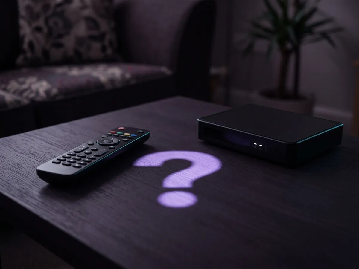 A set-top box and remote being tested separately