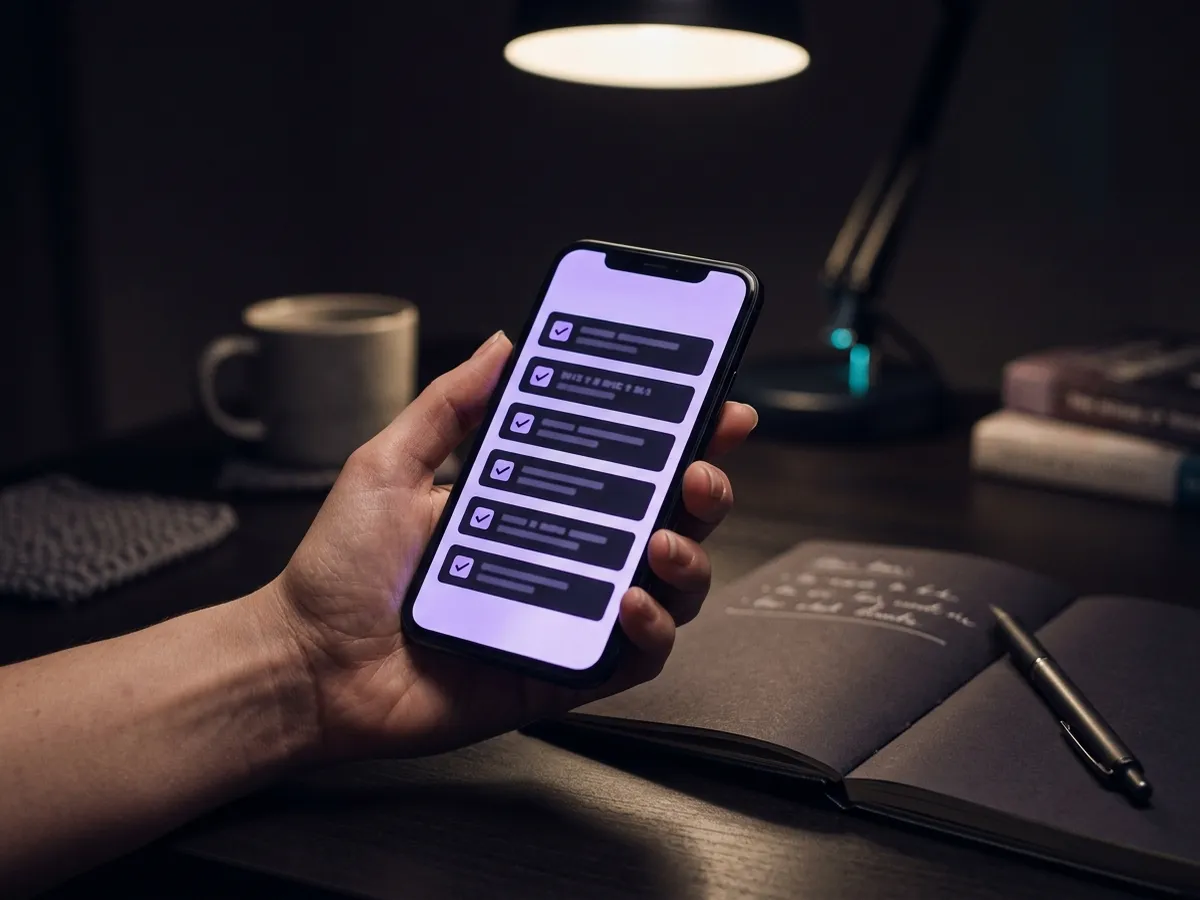 A magnifying glass inspecting a grid of streaming app icons