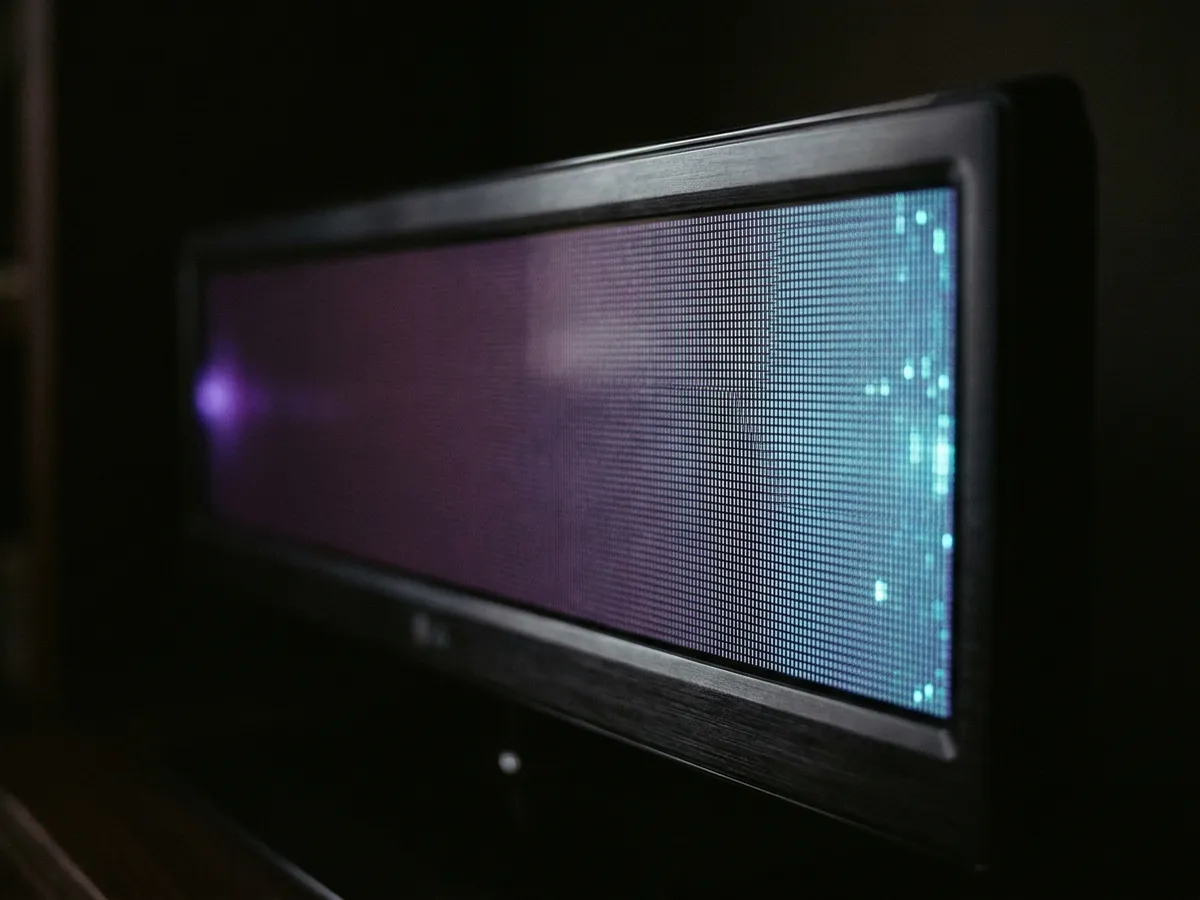 A close comparison of picture quality between two television panels