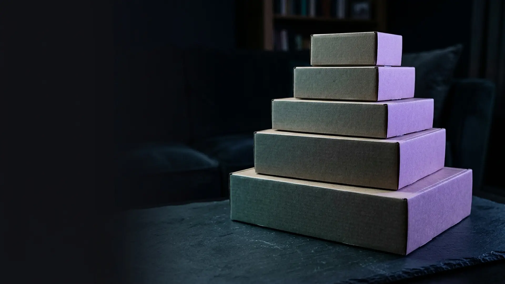 Television packages represented as stacked glowing tiers