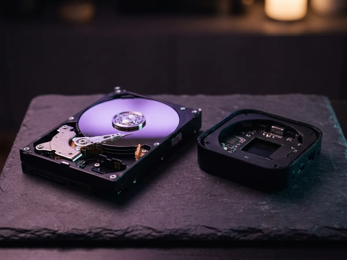 A glowing cloud connected to a streaming puck by threads of light
